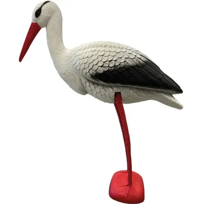 SuperFish Deco Vogel Ooievaar - Weerbestendige Tuindecoratie en Natuurlijke Dierenafweer