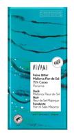 Vivani Chocolade puur zeezout 75% kokosbloesemsuiker bio 80 Gram - thumbnail