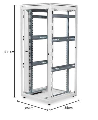 Digitus DN-31116 19inch-serverkast (b x h x d) 800 x 2053 x 800 mm 42 HE Grijs, Grijs (RAL 7035)