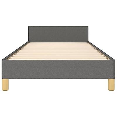 Bedframe zonder matras 80x200 cm stof donkergrijs