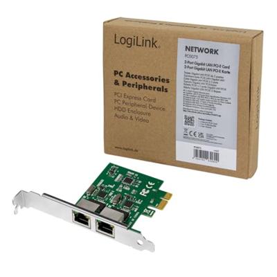 LogiLink PC0075 PCIe uitbreidingskaart 2x gigabit