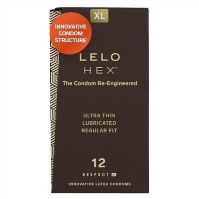 Lelo HEX Respect XL Condooms (doosje 12 Stuks)
