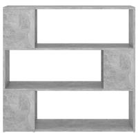 VidaXL Boekenkast/kamerscherm 100x24x94 cm betongrijs - thumbnail