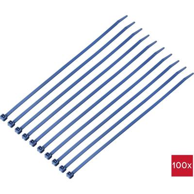 TRU COMPONENTS TC-12533356 Kabelbinder 280 mm 4.8 mm Blue Detecteerbaar (metaal) 100 stuk(s)