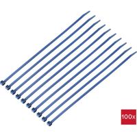TRU COMPONENTS TC-12533356 Kabelbinder 280 mm 4.8 mm Blue Detecteerbaar (metaal) 100 stuk(s) - thumbnail
