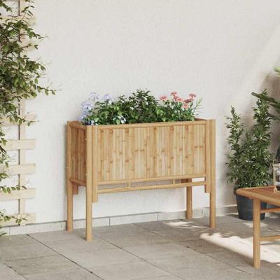 Verhoogde plantenbak Bruin 90 x 35 x 70 cm Bamboe