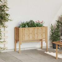 Verhoogde plantenbak Bruin 90 x 35 x 70 cm Bamboe - thumbnail