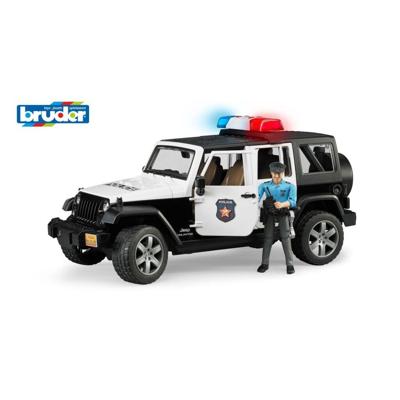 bruder Jeep Wrangler Unlimited Rubicon politieauto met politieagent modelvoertuig
