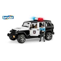 bruder Jeep Wrangler Unlimited Rubicon politieauto met politieagent modelvoertuig - thumbnail