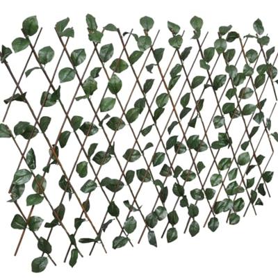 VidaXL Tuinlatwerk 5 st met kunstbladeren 180x30 cm wilg