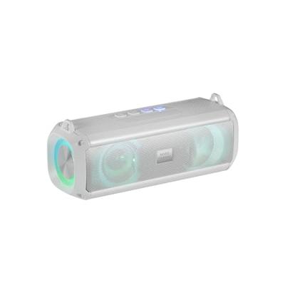 Mars Gaming MSB-XT, Draagbare Luidspreker + Soundbar 2in1, Dynamische RGB Verlichting, 4 Drivers 20W Geluidssysteem, Bluetooth 5.3 Luidspreker + AUX/MicroSD/USB/FM Radio, Wit