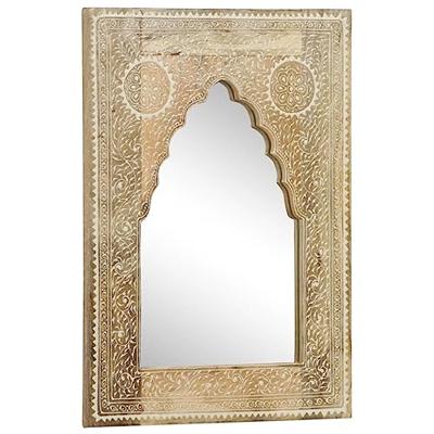 VidaXL Spiegel handgeschilderd 40x55 cm massief mangohout