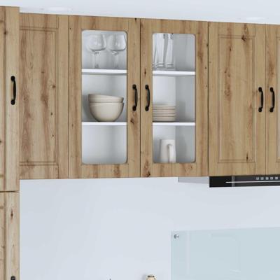 Keukenkast met plank Artisan Eiken 80 x 31 x 80 cm Bewerkt hout