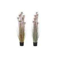 Decoratieve plant DKD Home Decor Bruin Polyethyleen Groen PVC 40 x 40 x 120 cm (2 Stuks) - thumbnail