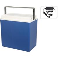 Koelbox 24L 12/230 Volt Blauw/Wit - thumbnail