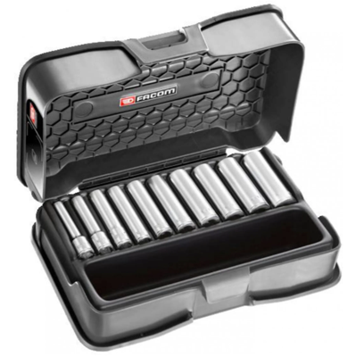 Facom doppendoos 1/4' lang doppen 6-k mm 10 stuks - R.405