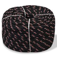 VidaXL Boot touw 14 mm 50 m polypropyleen zwart - thumbnail