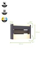 Lutec Design wandlampConroy antraciet - 5107001118 - thumbnail
