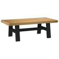 Salontafel NOAIN A-vormige poten 120x60x40 cm massief hout - thumbnail