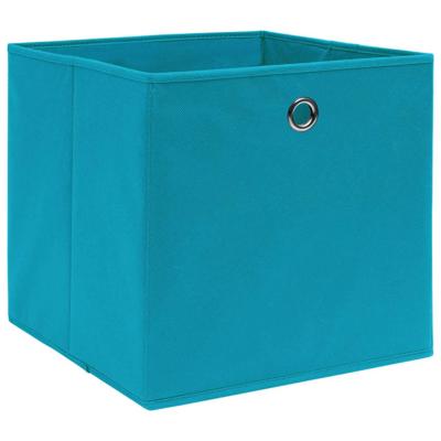 VidaXL Opbergboxen 10 st 28x28x28 cm nonwoven stof babyblauw VidaXL Opbergboxen 10 st 28x28x28 cm nonwoven stof babyblauw