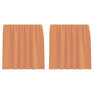 VidaXL Voile gordijnen met roedezakken 2 st terracotta VidaXL Voile gordijnen met roedezakken 2 st terracotta