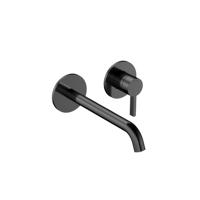 Hotbath Ace Afbouwdeel - voor wastafelmengkraan - 20cm uitloop - Gepolijst Zwart PVD AC105EXTPBP - thumbnail