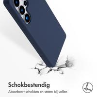 Accezz Liquid Silicone Backcover met MagSafe voor Samsung Galaxy S25 Ultra Telefoonhoesje Blauw - thumbnail