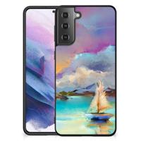 Kleurrijke Telefoonhoesje Samsung Galaxy S21 Plus Boat - thumbnail