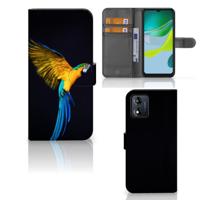 Motorola Moto E13 4G | Telefoonhoesje | Met pasjeshouder | Papegaai - thumbnail