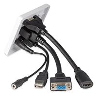 LINDY 60220 HDMI / VGA / USB / Jackplug Adapter [1x HDMI, VGA, USB-A, Jackplug female 3,5 mm - 1x HDMI, VGA, USB-A, Jackplug female 3,5 mm] Wit - thumbnail