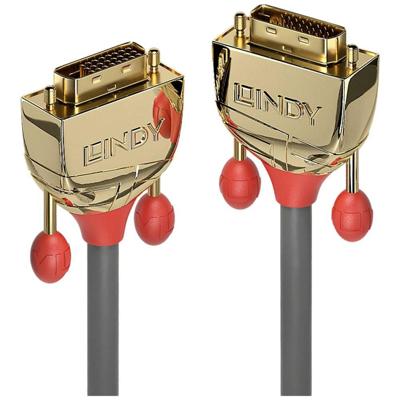 Lindy 36200 0.5m DVI-D DVI-D Grijs DVI kabel