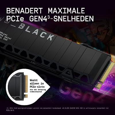 Western Digital WD_Black™ SN850X 2 TB NVMe/PCIe M.2 SSD 2280 harde schijf PCIe NVMe 4.0 x4 Retail WDS200T2XHE