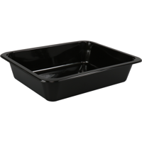 Bak | PP | 1-vaks | menubak | 227x178x49mm | zwart | 500 stuks - thumbnail