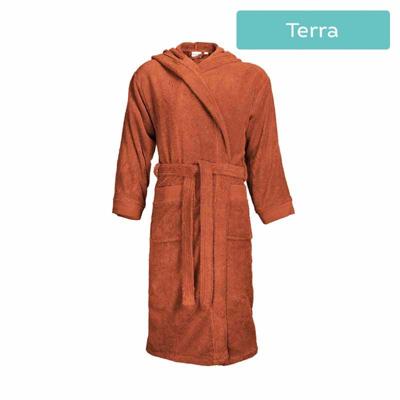 The One Classic Badjas met capuchon 420 gram Terra Spice-L/XL