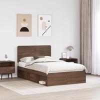 Bedframe Bruin Eiken 120 x 200 cm Massief grenenhout - thumbnail