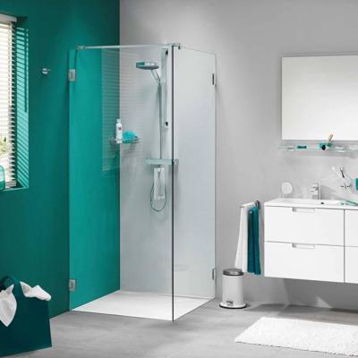 Douchecabine by Sealskin &apos;I AM&apos; 90x90 cm Chroom/Zilver Helder glas + Antikalk