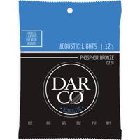 Darco Acoustic D220 Lights 92/8 Phosphor Bronze 12-54 snarenset voor westerngitaar - thumbnail