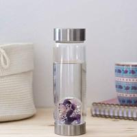 VitaJuwel ViA Edelsteen Waterfles Bergkristal, Rozenkwarts en Amethist - Wellness - 500 ml - thumbnail