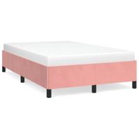 Bedframe zonder matras 120x190 cm fluweel roze - thumbnail