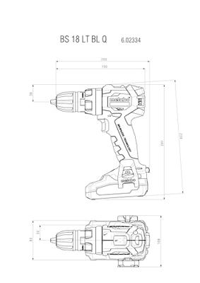 Metabo BS 18 LT BL Q Accu Boormachine basic in Metaloc - 602334840 - thumbnail