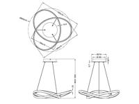 Trio Led hanglampCourse Ø 60cm - R32051131 - thumbnail