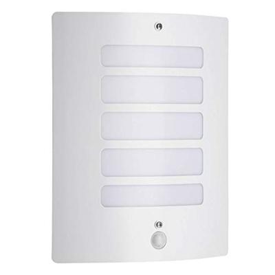 TODD-Wandlamp buiten met detector H29cm Briljantwit - thumbnail