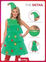Kerstboom kostuum dames - thumbnail