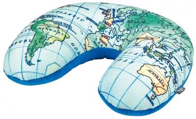 Moses nekkussen/kussen 2 in 1 wereldkaart 30 x 32 x 10 cm