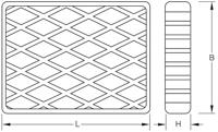 KS Tools 160.0477 Rubberen kussen (l x b x h) 160 x 120 x 30 mm - thumbnail