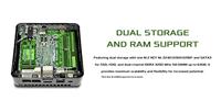 Asrock 4x4 BOX-5600U 0,6L maat pc Zwart 2,3 GHz - thumbnail