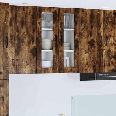 Keukenkast aan de muur met plank Gerookt eiken 60 x 31 x 80 cm Keukenkast aan de muur met plank Gerookt eiken 60 x 31 x 80 cm