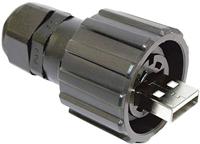 USB 2.0 stekkerset - IP67 Stekker, recht 17-200121 Bajonetsluiting 17-200121 Conec Inhoud: 1 stuk(s) - thumbnail