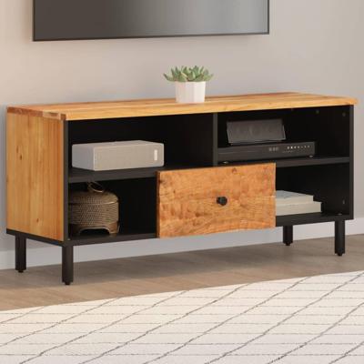 Tv-meubel 100x33x46 cm massief acaciahout Tv-meubel 100x33x46 cm massief acaciahout