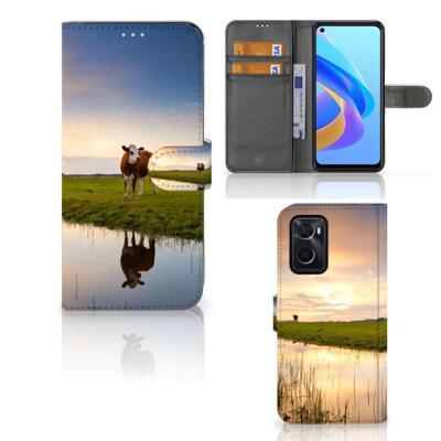 OPPO A76 | A96 | Telefoonhoesje | Met pasjeshouder | Koe